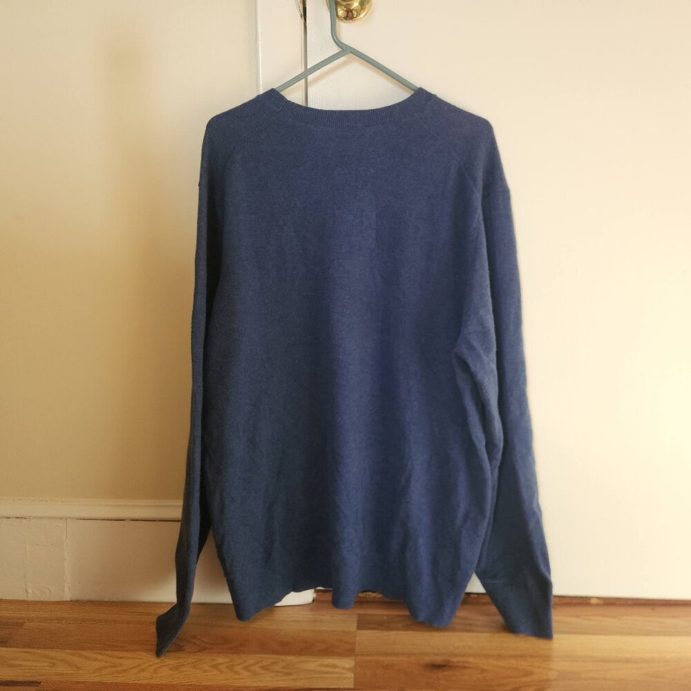 Uniqlo Men's 100% Cashmere Sweater -- Navy, Size XXL